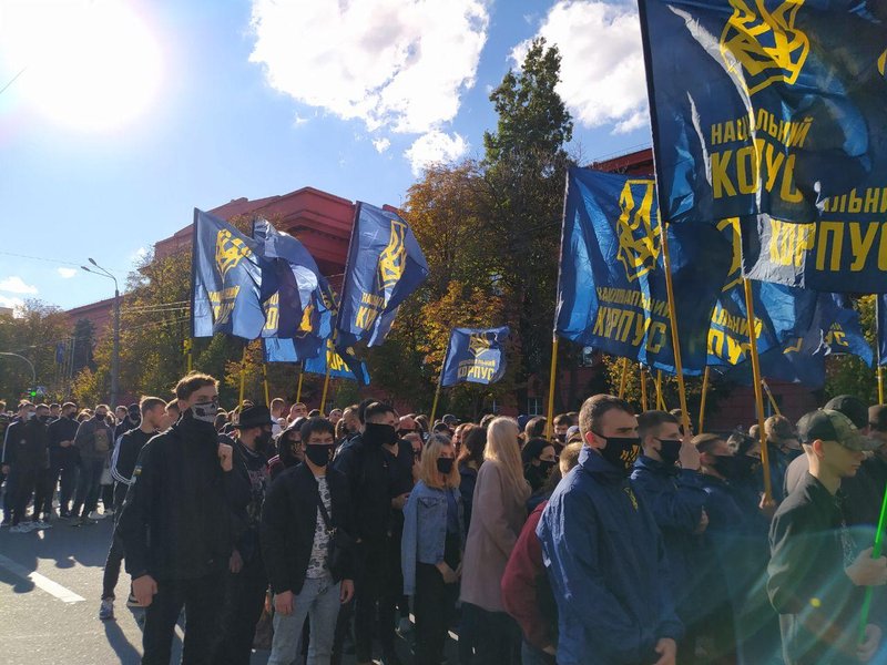 марш упа, объединенный марш УПА, Киев, националисты, Покрова, 14 октября, день УПА, фото