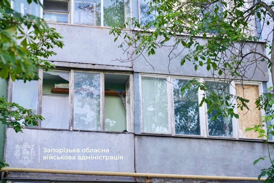 выбитые окна в Запорожье