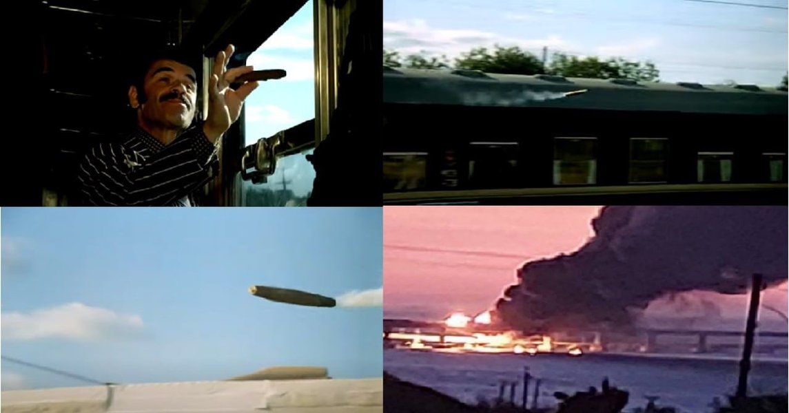 Меми про причини пожежі на Кримському мості