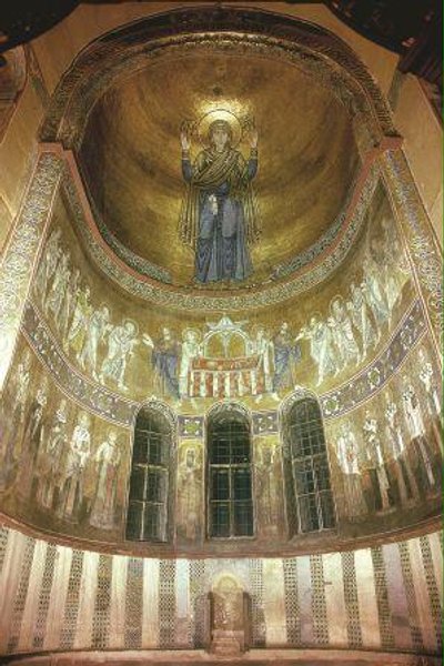   Богоматерь Оранта. Алтарная мозаика XI века в соборе Святой Софии / Фото: st-sophia.org.ua 
