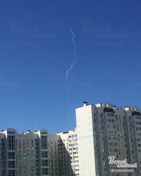 небо, ростов, ракеты