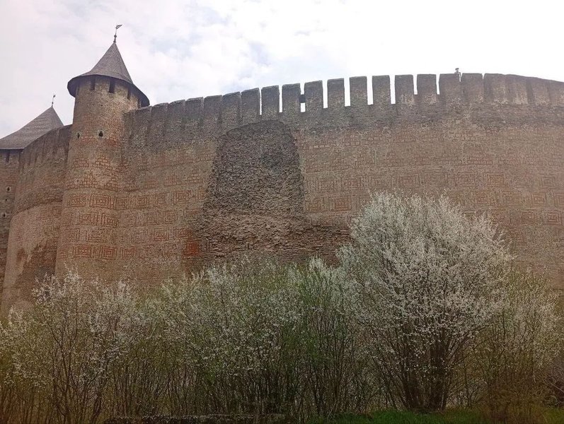 Обвал стены в Хотине