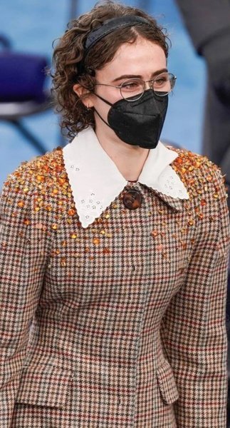 Элла Эмхофф, инаугурация, пальто Miu Miu, Камила Харрис