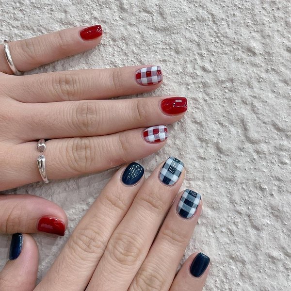 цветной маникюр, разноцветный маникюр, модный маникюр