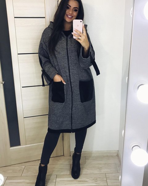 пальто на молнии, модные тренды 2023