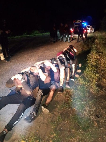 задержание нападавших на автобус