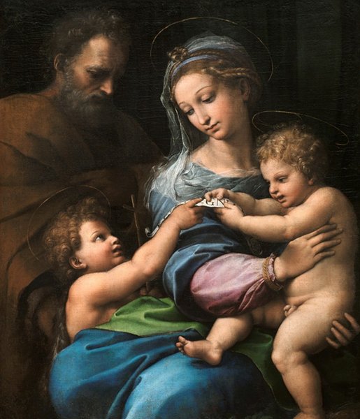 рафаэль, картина, мадонна с розой