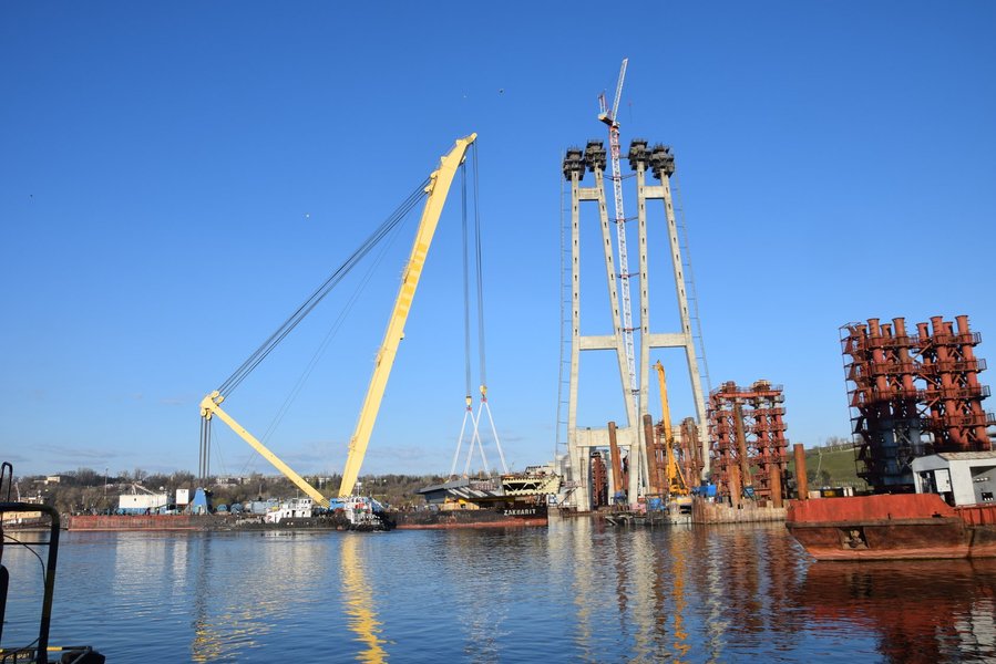 запорожье, мост, строительство