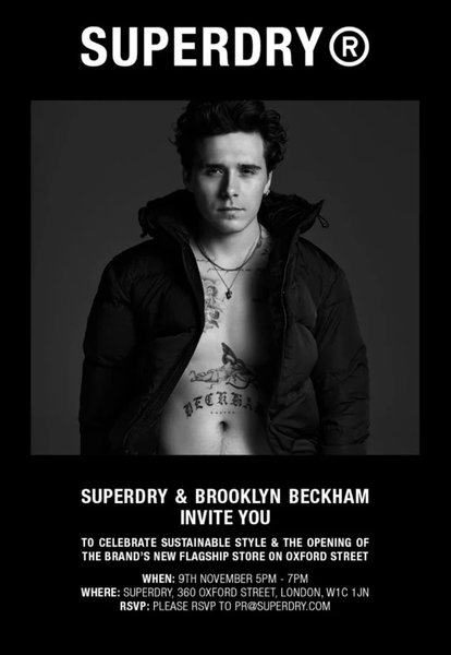 бруклин Бекхэм, реклама, Superdry