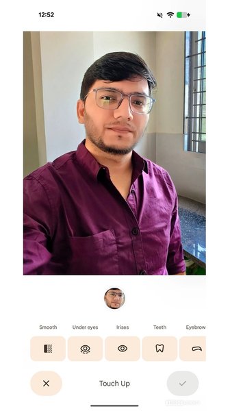 Google Photos редактирование 2 Функция Touch Up в приложении Google Photos