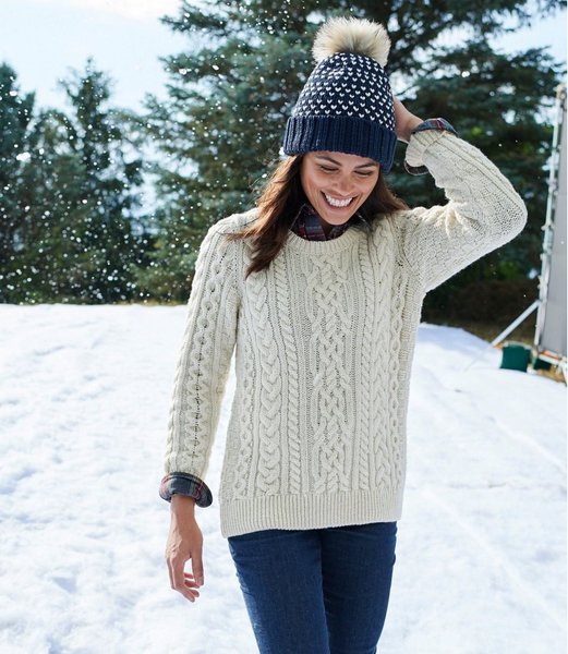 модный свитер, аранский свитер, модные тренды, свитер 2022