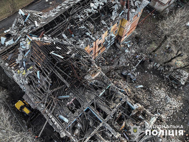 Последствия обстрела Селидово