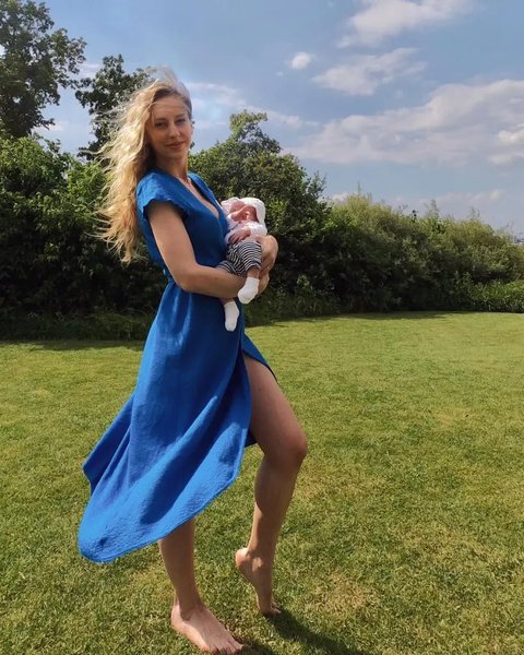 Кристина Йоксимович с дочкой