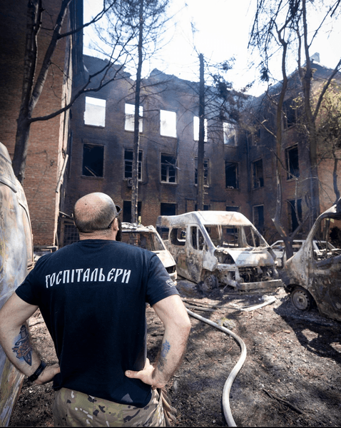 Россияне разрушили базу "Госпитальеров" в Павлограде