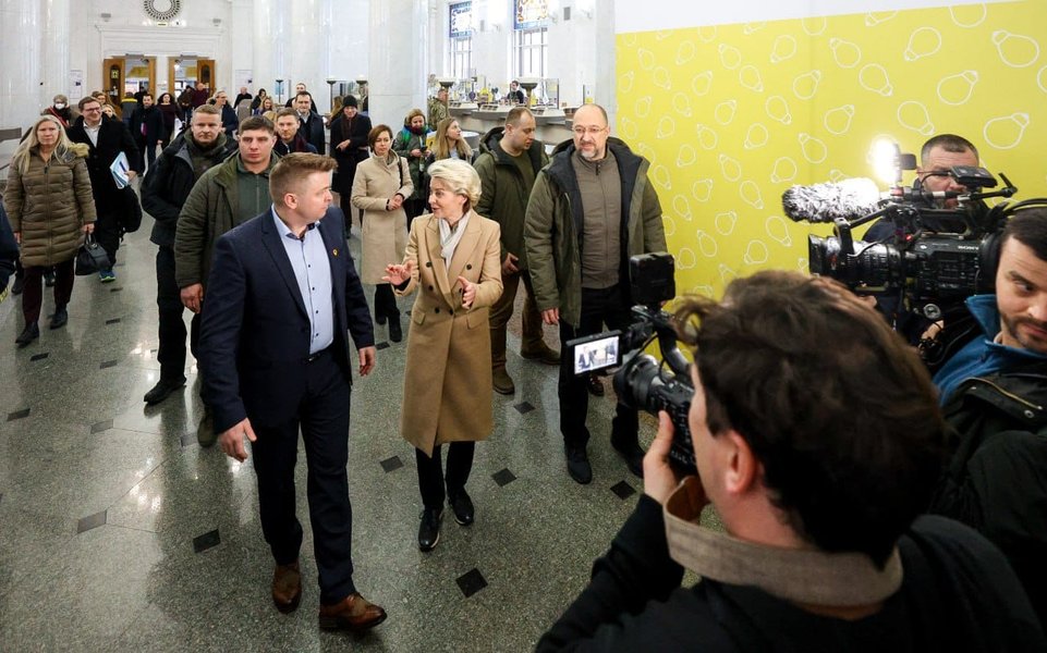 Урсула фон дер Ляйен в Киеве, фото