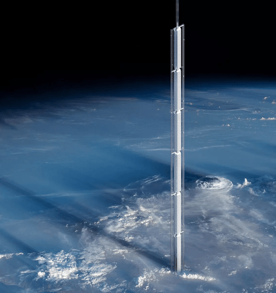 Подвесной небоскреб, астероид, проект небоскреба, астероид, будет свисать с астероида, МКС, здание на на орбите, летающий небоскреб