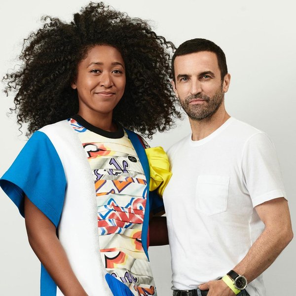 Наоми Осака и Николя Жескьер