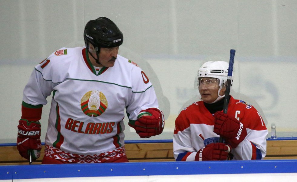 Володимир Путін, Олександр Лукашенко, хокей