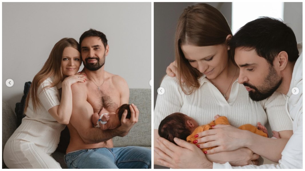 Виталий Козловский с женой и сыном