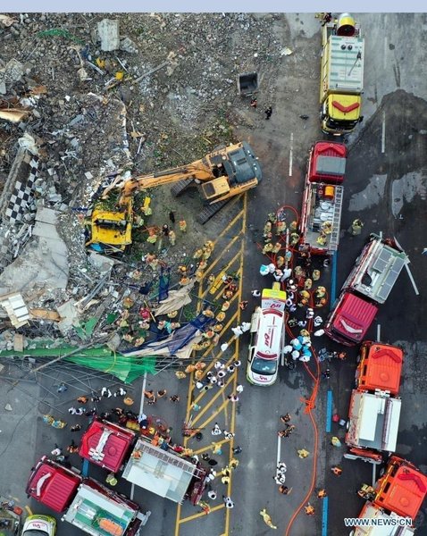 обрушение здания, южная корея, кванджу, автобус