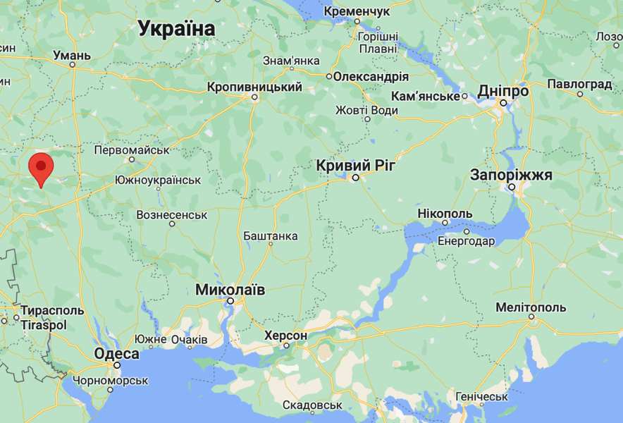 Село Жеребково на карте