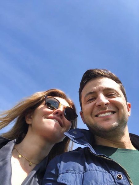 Владимир Зеленский, Елена Зеленская, Совместное фото, Поздравление, День рождения