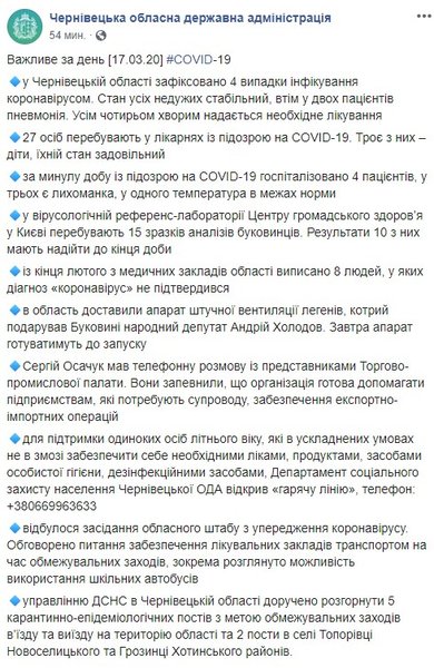 коронавирус, пандемия коронавируса, черновицкая ога, летальный случай