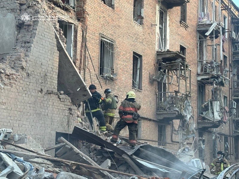 Последствия атаки на Днепр Последствия атаки на Днепр