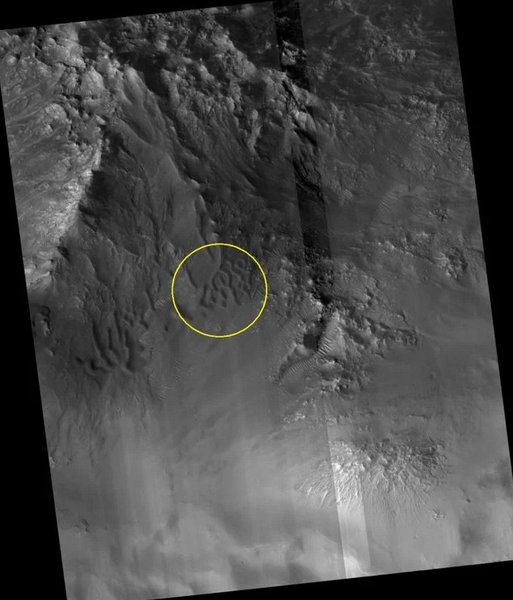 кратер Гамбоа, Марс