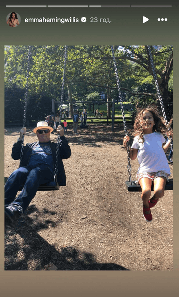 Брюс Уиллис с дочерью