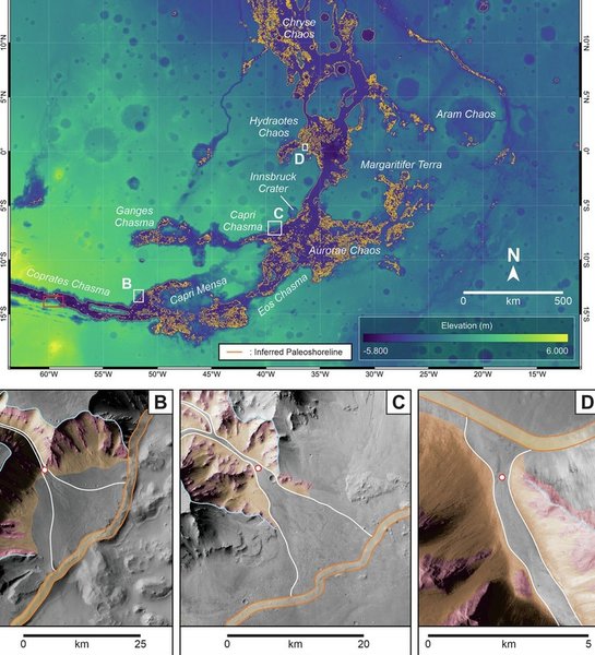 Марс річки океан