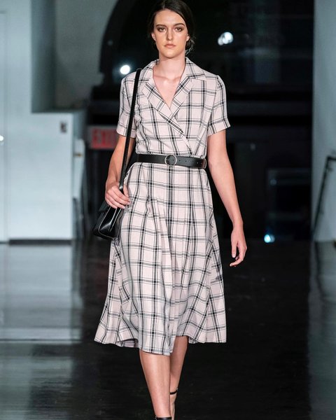 клетчатое платье, платье в клетку, модное платье, клетка, тренд сезона