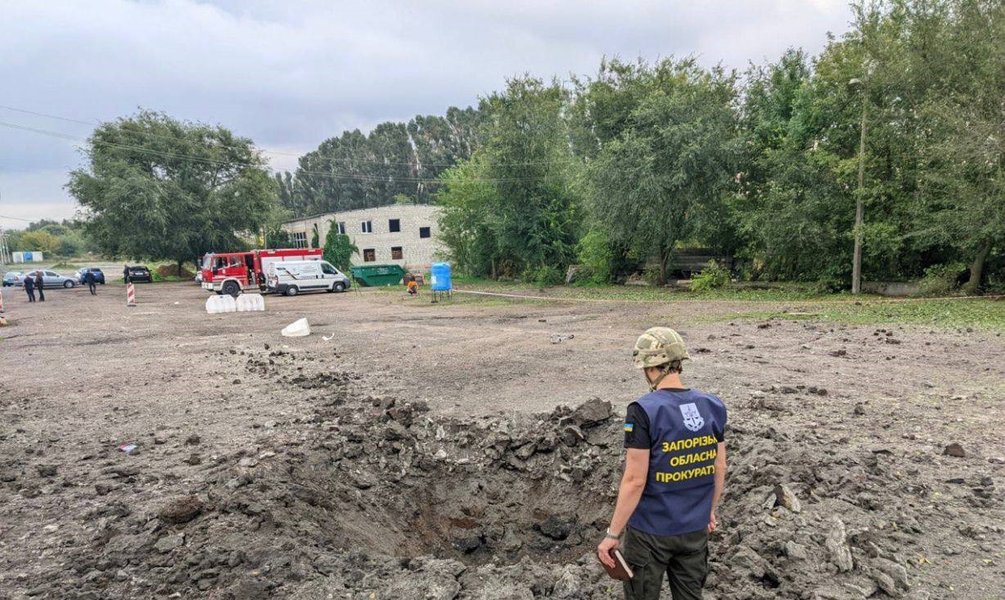 Наслідки обстрілу Запоріжжя