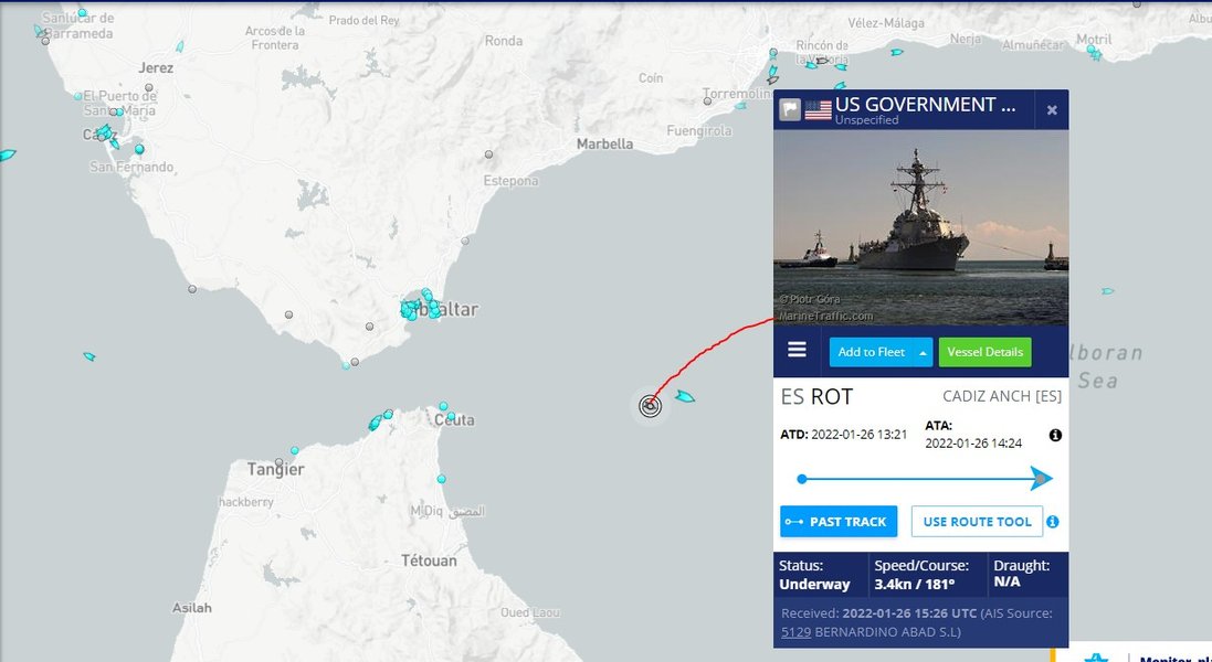 российские корабли в средиземном море