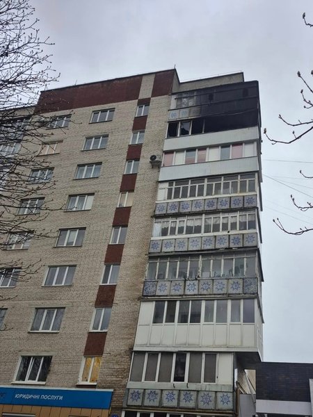 Последствия ночной атаки в Луцке 1 апреля