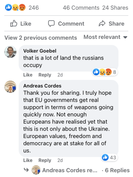 Комментарий пользователя.