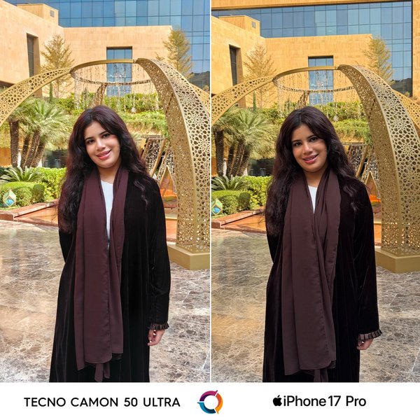 Tecno Camon 50 Ultra и iPhone 17 Pro примеры фото
