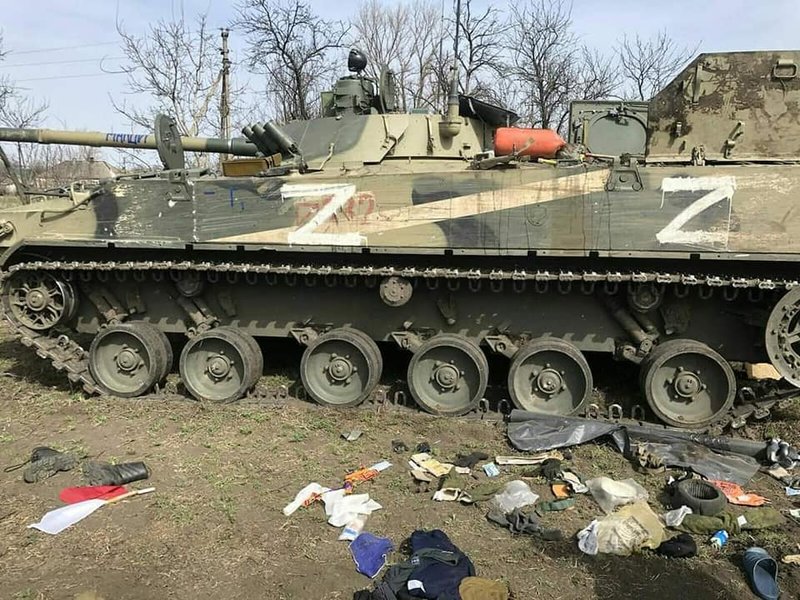 Разгромленная БТГ, российские войск, войска рф,