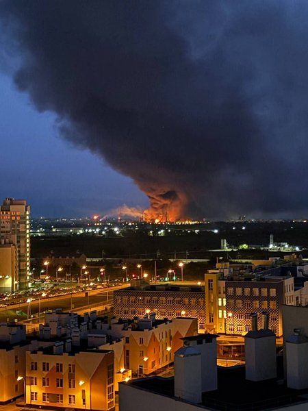 БПЛА удар по Куйбышевскому НПЗ в Самарской области