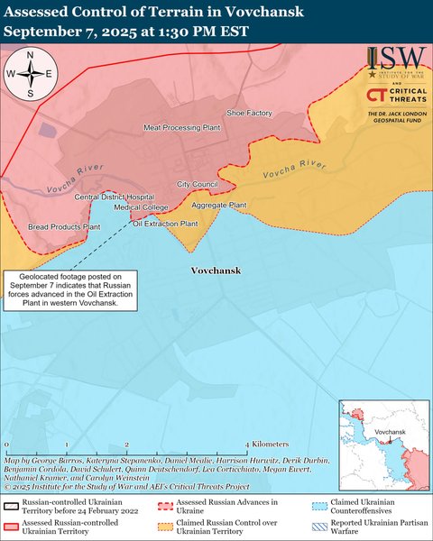Российская армия недавно осуществила продвижение на севере Харьковской области