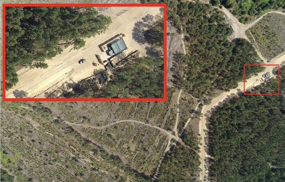 Белорусская граница вблизи Украины