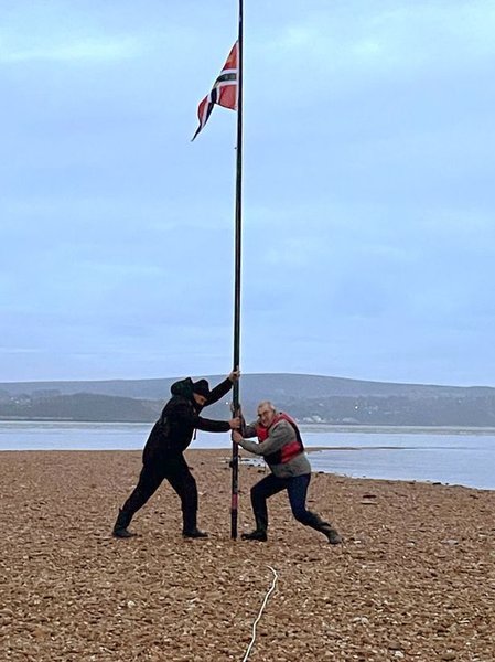 Остров, пролив, Англия, Британия, флаг, Те-Солент, моряки