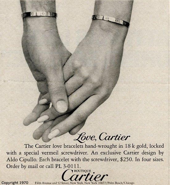 Cartier Love, браслет картье, культовое украшение картье, браслет с винтиками