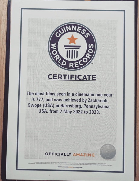 рекорд, Зак Своуп, рекордсмен