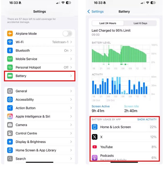 Настройка приложений iPhone