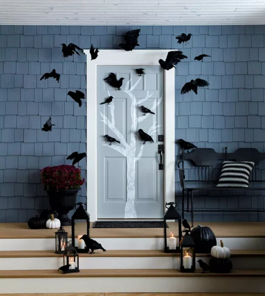 как украсить комнату на хэллоуин