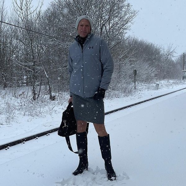 Марк Брайан, мужчина, женская одежда