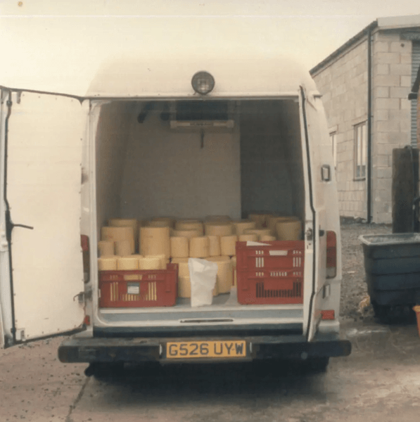 грузовик преступника с украденным сыром