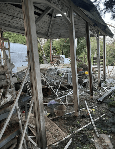 Січкар показала наслідки обстрілу