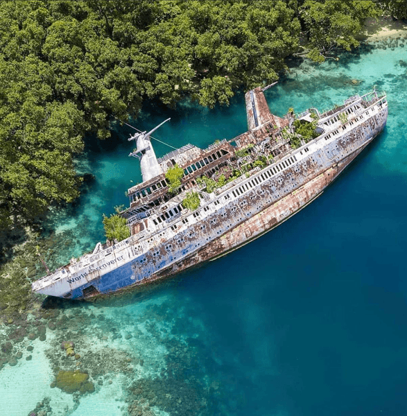 Заброшенный круизный лайнер, корабль, судно, корабль мечты, заброшенное судно, круизный лайнер сел на мель, MS World Discoverer